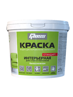 Краска «Интерьерная»  для стен и потолков 3кг