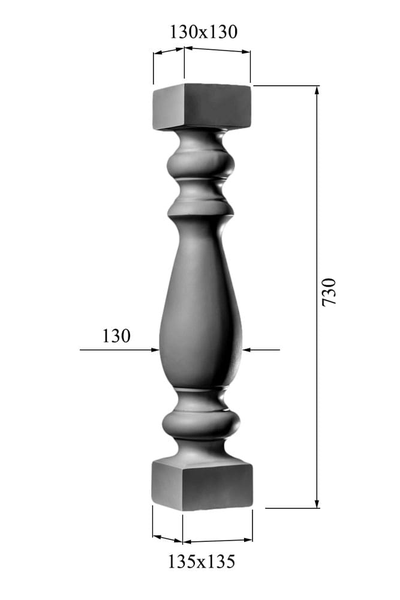 размеры Балясина BL-003