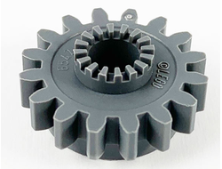Technic, Gear 16 Tooth with Clutch, Dark Bluish Gray (6542 / 4237267 / 6542199)