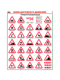 П8-ЗДД Плакат Дорожные знаки (8л)