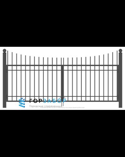 Распашные сварные ворота для забора SZ15-08 с установкой под ключ от производителя с гарантией