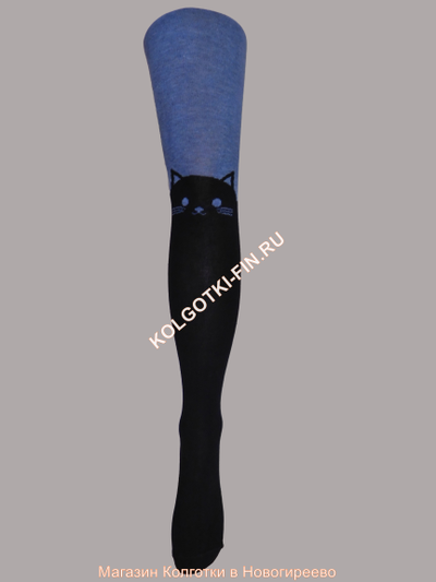 Колготки детские RuSocks ДК - 743 - джинс / черный