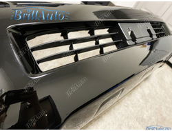 Передний бампер Toyota Land Cruiser 200 черный 12-15 год