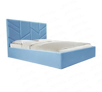 Кровать с мягким изголовьем в стиле Геометрия