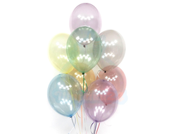 шар с гелием 12"/30 см кристалл