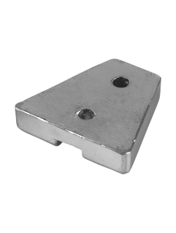 Цинковый анод Tecnoseal 02463 60x56x14мм трапециевидный для двигателей Kamewa