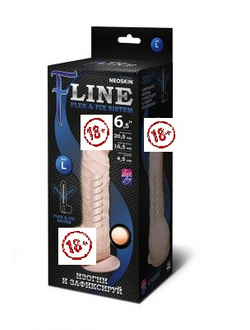 582603 Фаллоимитатор F LINE на присоске, L 205 мм D 45 мм
