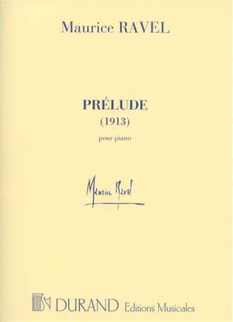 Ravel. Prelude pour piano