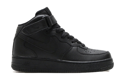 Кроссовки original Nike Womens Air Force 1 Mid Blackout