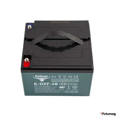 Тяговый аккумулятор RuTrike 6-DZF-28 (12V28A/H C3)