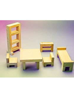 Игровой набор Фребеля "Мебель для кукольного домика"
