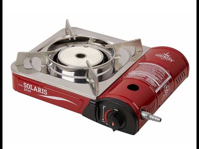 Портативная газовая плита "SOLARIS PLUS" Premium керамика, в кейсе (газ 220г.и бытовые баллоны 5-50л) TS-701. Корея