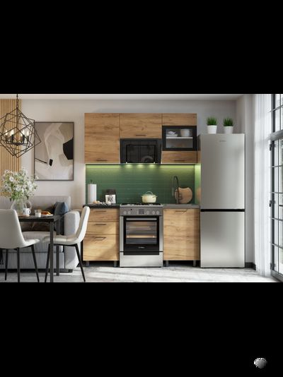 Аризона 1,6 м кухонный гарнитур Дуб золотой