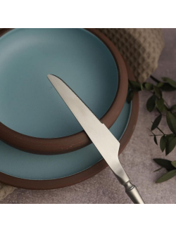 Ложка чайная 15 см матовое серебро