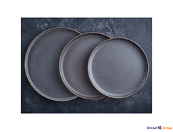 *Тарелка мелкая 25см, серия Nordline, цвет Mist (мокрый асфальт) 112502