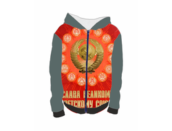 Толстовка 3D с полной запечаткой СССР №12