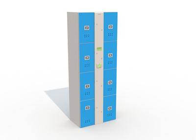 Блоки шкафов-локеров серии «LDL 08N» Блоки из восьми шкафов - локеров для коллективного использования