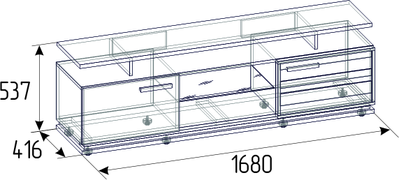 Гостиная NATURE (НАТУРА) - NATURE 3 Тумба ТВ