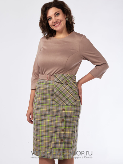 Стильное офисное платье
