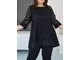 Нарядный женский брючный костюм арт. 6378-3759 (цвет черный) Размеры 54-76