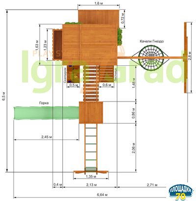 Детская площадка IgraGrad Клубный домик Макси