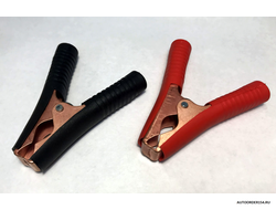 Зажим электрический №4 L=95мм (омедненный в изоляции) цена за 10 пар