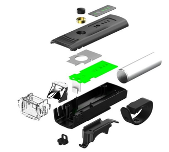 Фара передняя EOS220QD, светодиодная, USB, черная