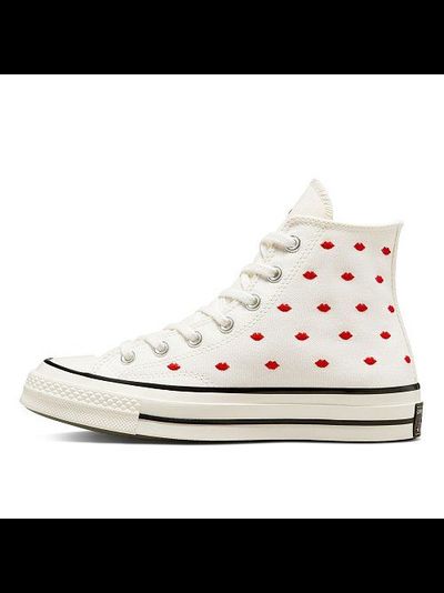 Converse Chuck Taylor Valentines Day белые высокие с губками