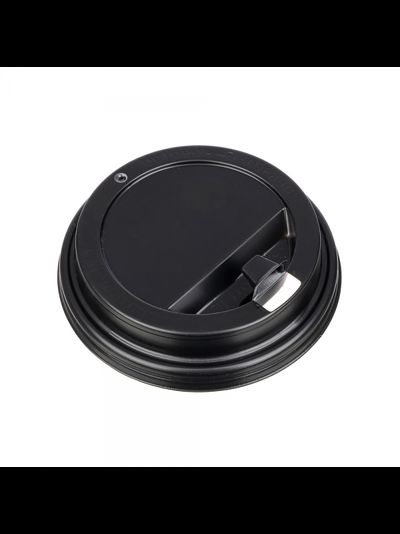Крышка для стакана 350мл с пит. (черная), 90мм