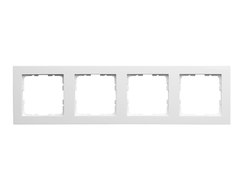 Рамка 4 поста Wedder R1, белая