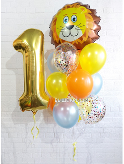 Сет "Лёва" (13 шариков + 1 цифра)