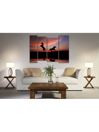 Модульная картина "Два коня"