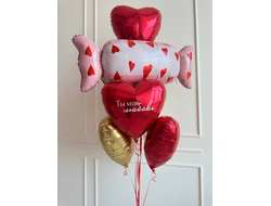 Набор шаров с сердцем и конфетой "Сладкое признание "