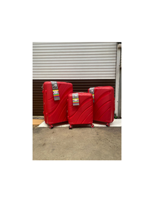 Комплект из 3х чемоданов Impreza Sea Полипропилен S,M,L Красный