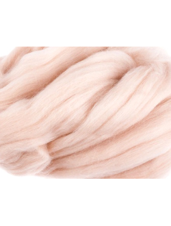 Шерсть для валяния, лента гребенная, Камтекс, полутонкая, кремовый (193), 50г