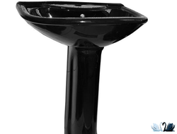Раковина с пьедесталом Оскольская керамика Престиж 63 см, черный, для ванной