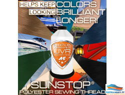 НИТКИ Anefil Nylon® AB SUNSTOP №30  цвет черный 90 tex