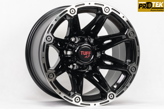 Комплект дисков R16 10,0J ET-45 6*139,7 TUFF A.T. T-01 Черный с полированным ободом (R605)