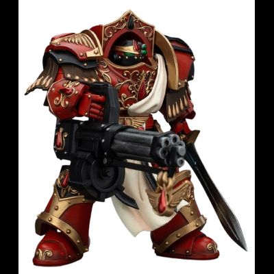 Алый паладин Кровавых Ангелов (Warhammer Horus Heresy) - КОЛЛЕКЦИОННАЯ ФИГУРКА 1/18 Blood Angels Crimson Paladin with Iliastus Assault Cannon (JT00294) - JOYTOY