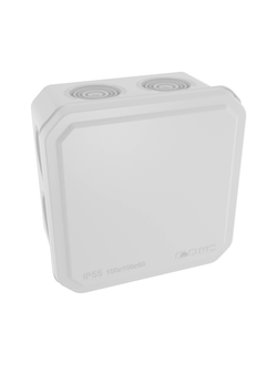 Коробка ответвительная с 8+2 кабельными вводами д.25/20 мм, IP55,100х100х50 мм 53800 DKC