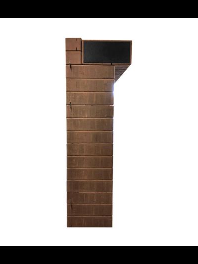 Портал Банной печи Универсальный из фигурного кирпича (с комплектом накладок)