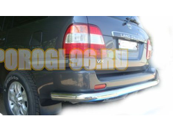 Защита заднего бампера d76 для Toyota Land Cruiser 100 (1998-2006)