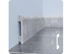 Плинтус напольный из дюрополимера солид UHD 05/80 микроцемент