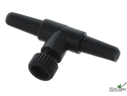 Краник пластмассовый для аэрации, черный