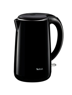 Чайник TEFAL KO260830, 1,7 л, 2150 Вт, закрытый нагревательный элемент, пластик, металл, черный