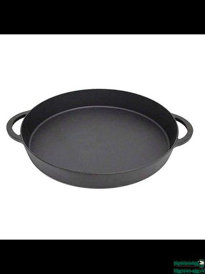 Сковорода чугунная для гриля Big Green Egg, круглая, 2 ручки, D 26 см, 120144(127839)