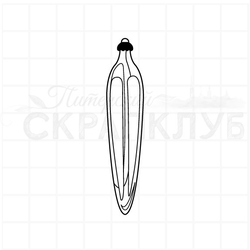 Штамп елочная игрушка сосулька