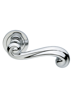 Дверные ручки Morelli Luxury PLAZA CRO Цвет - Полированный хром