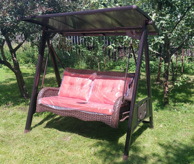 Качели Dragon из ротанга и алюминия