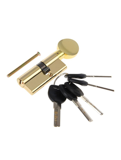 Механизм цилиндровый HD F 90-5K перфо. ключ/вертушка латунь BP Аллюр (30*10*50 мм G)